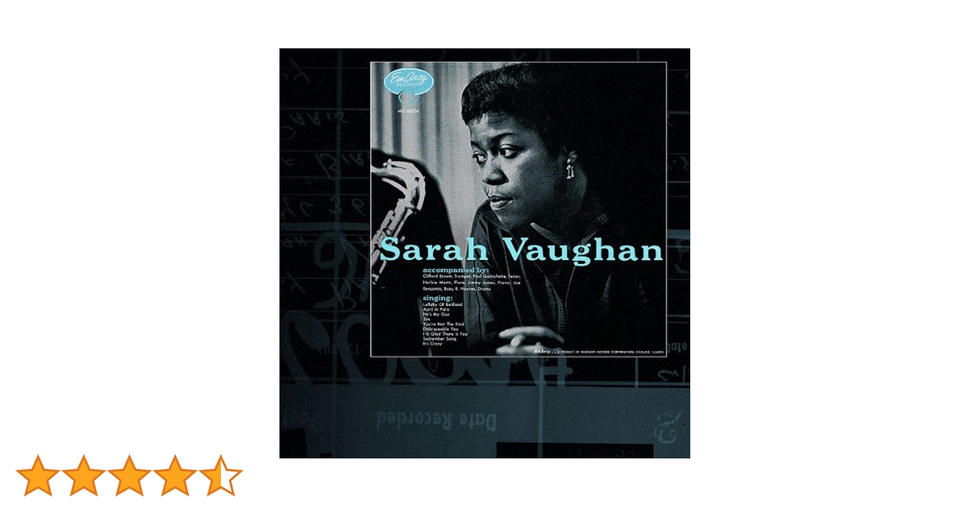 Amazon.co.jp: Sarah Vaughan W/ Clifford Brown: Music